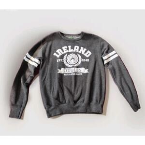 The Dublin Trading Co Grafton St Sweatshirt Medium Women's Gray/White